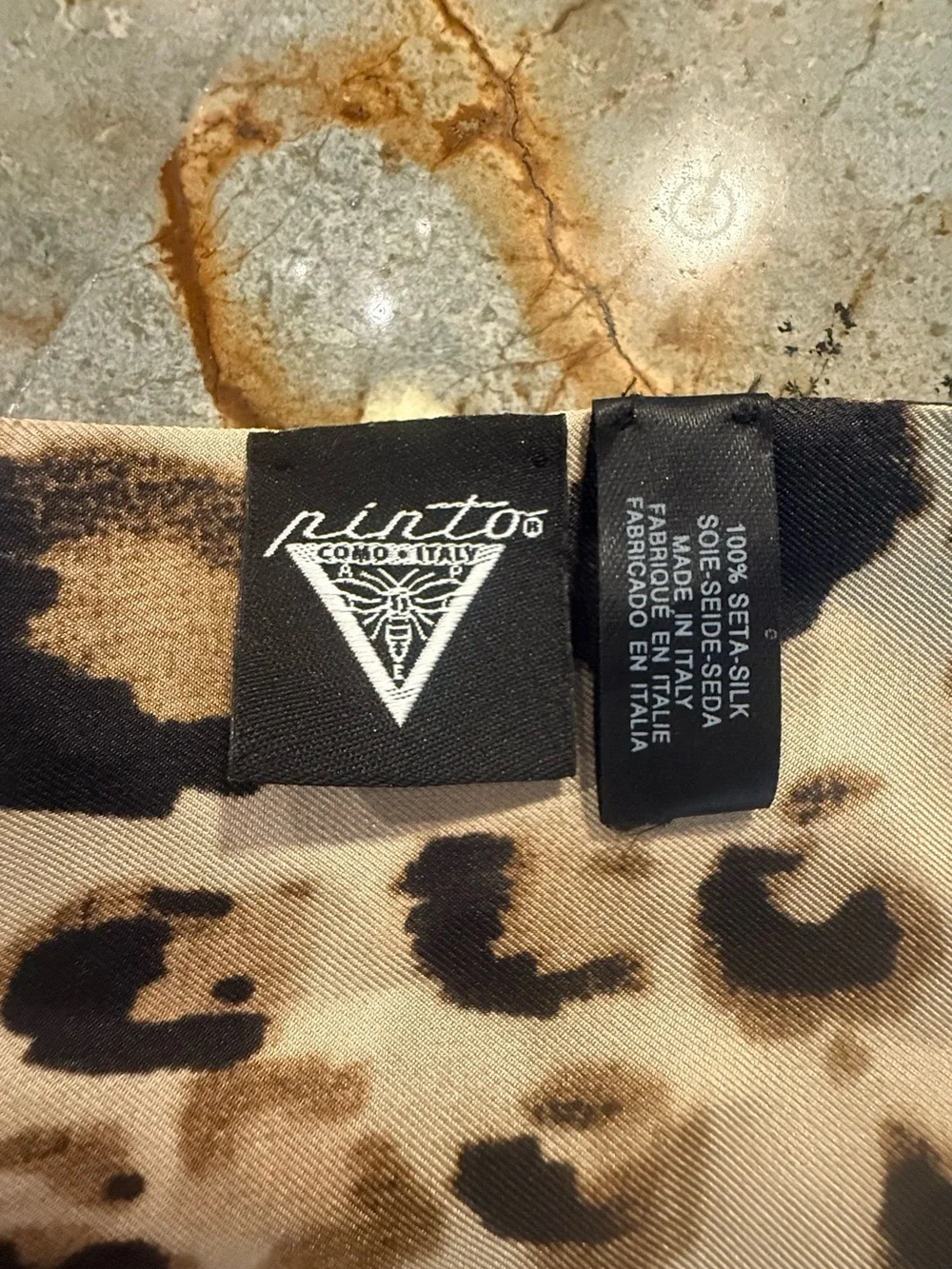 Leopard Print 100% Silk leopard Scarf